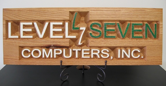 Level Seven Wooden Plaque